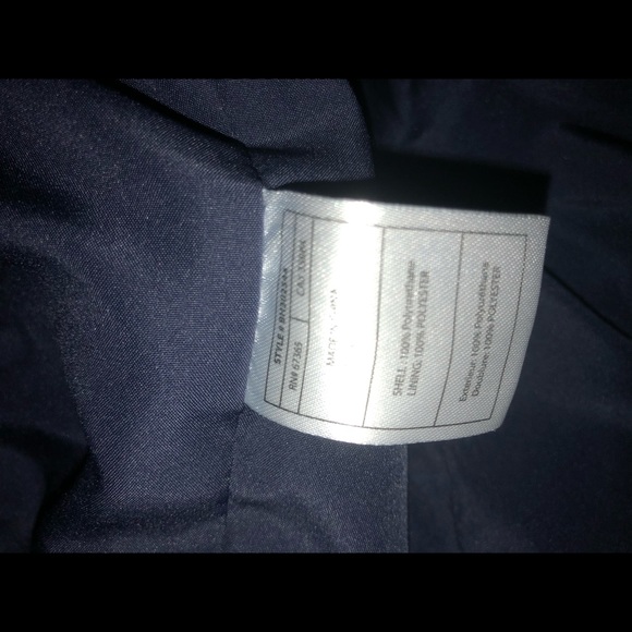 Navy Blue Leather Moto Jacket - Picture 6 of 6